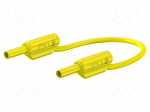 Test lead | 10A | banana plug 2mm,both sides | Urated: 600V | yellow