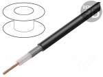 Wire: coaxial | RG174/U | 1x26AWG | stranded | Cu | PVC | black | 30.5m