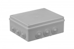 S-BOX box surface mounting IP65 240x190x90mm with glands grey