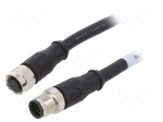 Cable: for sensors/automation | M12 | PIN: 12 | 5m | plug | 30VDC | 30VAC