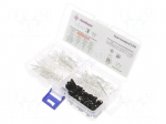Diode: LED-kit | THT | 5mm | 170pcs | 2.7&divide;3.4VDC | plastic box | 20mA | 30&deg;