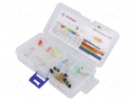 Diode: LED-kit | THT | 3mm | 130pcs | 1.8&divide;2.4/2.7&divide;3.4VDC | plastic box