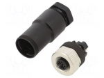 Connector: M12 | plug | PIN: 5 | female | straight | IP67 | screw terminal