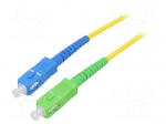 Fiber patch cord | OS2 | SC/APC,SC/UPC | 20m | 9/125um | LSZH | yellow