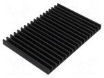 Heatsink: extruded | L: 100mm | W: 140mm | H: 10mm | aluminium | anodized