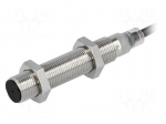 Sensor: inductive | OUT: PNP / NC | 0&divide;4mm | 10&divide;30VDC | M12 | 2m | IP67