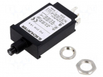 Circuit breaker | 240VAC | 28VDC | 1.5A | SPST | Poles: 1 | screw | T12-211