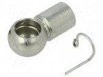 Mounting element for gas spring | zinc plated steel | 10mm