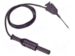 Test lead | 70VDC | 33VAC | 1A | banana plug 2mm,crocodile clip