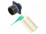 Connector: military | socket | male | PIN: 37 | straight | crimped | 5A