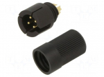 Connector: circular | 719 | 60V | 3A | PIN: 4 | plug | male | soldering | IP40
