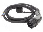 EMobility: cable | 1x0.5mm2,5x6mm2 | 480VAC | 26.6kW | IP44 | 4m | 32A