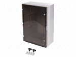 Enclosure: wall mounting | X: 511mm | Y: 711mm | Z: 253mm | ABS | IP65
