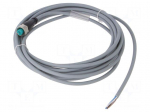 Cable: for sensors/automation | M12 | PIN: 4 | straight | 5m | plug | PUR