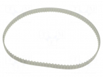 Timing belt | T5 | W: 10mm | H: 2.2mm | Lw: 510mm | Tooth height: 1.2mm
