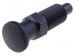 Indexing plungers | Thread: M20 | Plating: black finish | 12mm | steel