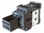 Contactor: 3-pole | NO x3 | Auxiliary contacts: NC x2,NO x2 | 24VDC