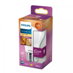 PHILIPS LED stikla 100W A60 E27 matēta Warm Glow dimmējama CRI90 spuldze 8719514324114 929003011701