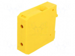 Splice terminal: rail | 192A | 690V | screw terminal | yellow | ways: 1
