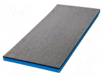 Foam insert | graphite-blue | 1200x500x40mm | 3pcs.