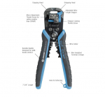 WSC-826 Wire Stripper and Crimper from 8 AWG to 26 AWG (0.40 mm-3.26 mm)
