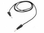 Test lead | 32A | banana plug 4mm,both sides | Urated: 600V | black