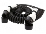 EMobility: cable | 2x0.5mm2,3x6mm2 | 230VAC | 7.4kW | IP55 | 32A | 10m