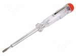 Screwdriver: voltage tester