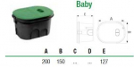 Ovāla &scaron;ahta 15x20xH13mm BABY &Scaron;ahta elektoventiļiem BABY, ovāla