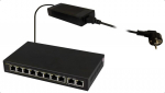 PULSAR SG108 network switch Gigabit Ethernet (10/100/1000) Power over Ethernet (PoE) Black