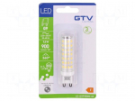LED lamp | neutral white | G9 | 230VAC | 900lm | 9.5W | 360&deg; | 4000K