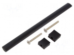 Holder | aluminium | matt black | H: 30.5mm | L: 212mm | W: 15.5mm | handle