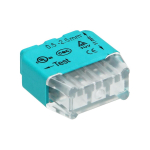 Uued tooted // Złączka instalacyjna wciskana 3-przewodowa; na drut 0,75-2,5mm?; IEC 300V/24A  100 szt.
