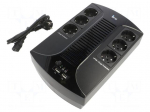 Power supply: UPS | with strip | 360W | 600VA | 230V | 205x285x94mm