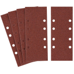 Tooted koju ja aeda // Liivapaber | Lihvimis- ja poleerimisabratsiivid // Papier ścierny 8 otwor&oacute;w ark.93x230 op. 5szt. 60gr.