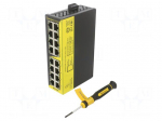 Switch Ethernet | unmanaged | Number of ports: 16 | 5&divide;30VDC | RJ45 | SW