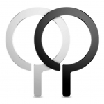 Other Tech-Protect  MagSafe Tech-Protect MetalRing Universal Magnetic - Black / Silver (2 pcs.)