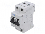 Circuit breaker | 230/400VAC | Inom: 1A | Poles: 2 | Charact: C | 15kA