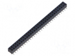 Connector: pin strips | socket | female | PIN: 60 | vertical | SMT | 2mm