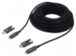 Cable | micro HDMI plug,both sides | PA | 20m | black | Core: Cu