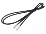 Cable | FME socket,both sides | black | straight | 1.5m