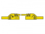 CONTACT PROTECTED INJECTION-MOULDED MEASURING LEAD 4mm 25cm / YELLOW (MLB-SH/WS 25/1)