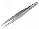Tweezers | 90mm | for precision works | Blade tip shape: sharp