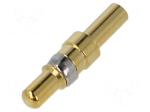 Contact | male | copper alloy | gold-plated | 14AWG&divide;12AWG | crimped