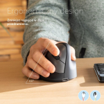 R-Go Mouse HE ergonomic right-hand Bluetooth black/silver retail
