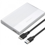 Qoltec Aluminium Enclosure | SSD HDD 2.5'' drive | SATA | USB 3.0 | Super speed 5Gb/s | 2TB | Silver