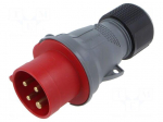 Connector: AC supply 3-phase | plug | male | 16A | 460V | IP&S | IP44