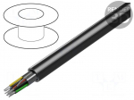 Wire | 6x2x24AWG | stranded | Cu | shielded,Al-PET foil | chrome | RS232