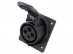 Connector: AC supply 3-phase | socket | female | 16A | 415VAC | IP&S