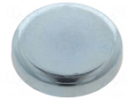 Magnet: permanent | hard ferrite | 180N | &Oslash;: 47mm | H: 9mm | steel